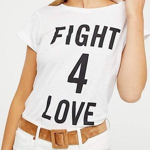 Zadig & Voltaire Seattle Bis Overdyed Fight 4 Love Tee